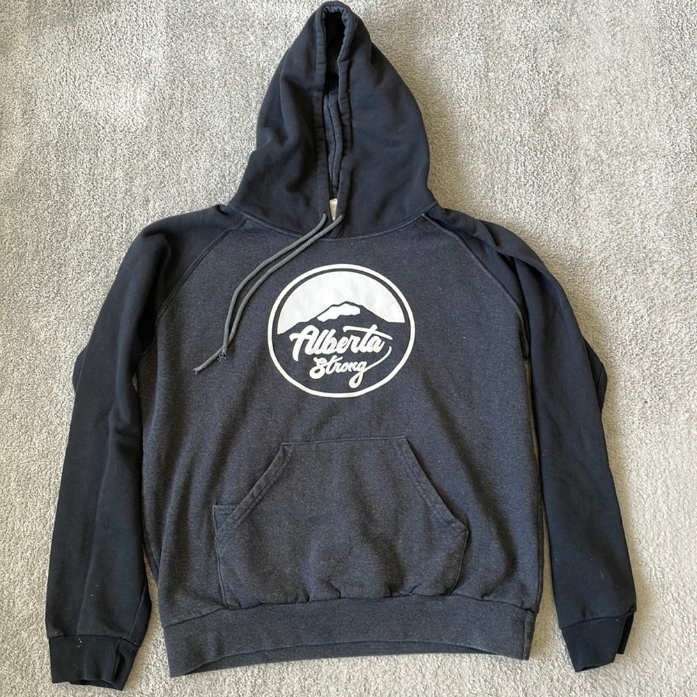 VGC Alberta Strong Black / Grey Hoody - Size Large